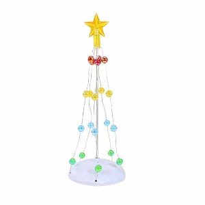 Department 56 Villages 9.26 In Lit Christmas Pole Tree Battery Operated Assorted Colored Bulbs Village Accessories - 1 of 3