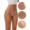 INSPIRE CHIC Women's Satin Silky Hipster Low Waisted Lace Trimmed Briefs - 3 of 4