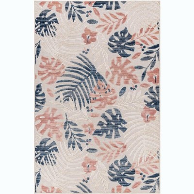 Mark & Day Delia 5'2"x7' Rectangle Woven Indoor and Outdoor Area Rugs Cream: Stain-Resistant, Low Pile, Polypropylene