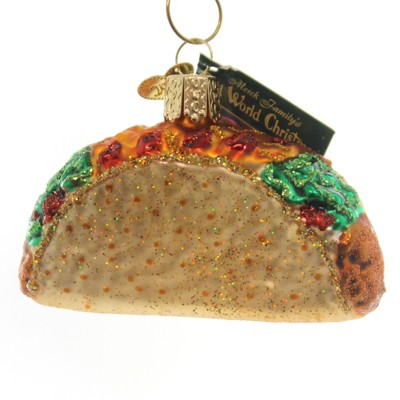 Old World Christmas 2.0 Inch Taco Ornament Mexican Fast Food Tree Ornaments