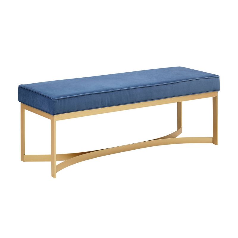 Secor Upholstered Accent Bench with Metal Base - Martha Stewart, 3 of 10