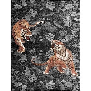 Fulvari Bedroom Rug Washable Area Rug Non Slip Low Pile Boho Floral Carpet for Bedroom - 1 of 2