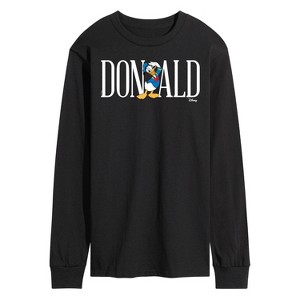Men's - Disney - Simple Donald Font Long Sleeve Graphic T-Shirt - 1 of 4