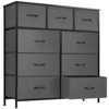 MAYEERTY Fabric Dresser with 9 Drawers for Storage and Organization, 39.4in Chest of Dresser, Gray - 2 of 4