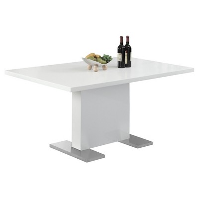 Glossy Dining Table - White - EveryRoom
