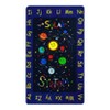 Kids Rug 4ft Circle Play Rug Educational Learning Carpet Round Nursery Playmat Non-Slip Galaxy Planets Stars Play Rug for Playroom Bedroom - 2 of 4