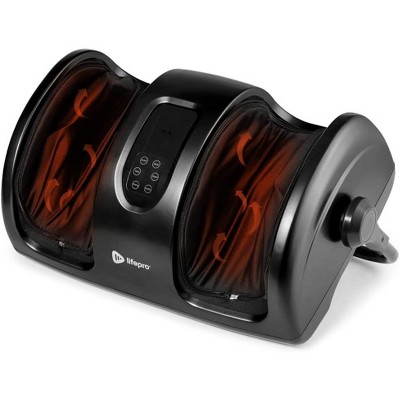 LifePro black Calf and Foot Massager for Plantar Fasciitis with Heat - Electric Massager for Convenient Foot Massage Pain Relief