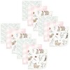 Hudson Baby Infant Girl 24Pc Cotton Muslin Washcloths, Enchanted Forest, One Size - image 2 of 2