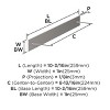 Amerock Ladera Backplate for Cabinet Knobs and Pulls - 3 of 4