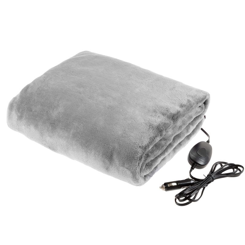 Fleming Supply Outdoor Heated 12V Electric Car Blanket With 3 Settings - Gray, 1 of 4