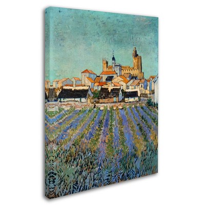Trademark Fine Art-Vincent van Gogh 'Saintes Maries' Matted Framed Art