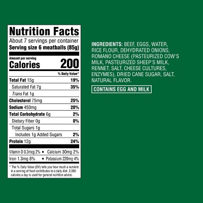 All Natural USDA Grassfed Beef Meatballs - Frozen - 20oz - Good & Gather™
