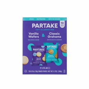 Partake Gluten Free Vegan Vanilla Wafer and Classic Grahams - 6.7oz/10ct - 1 of 4