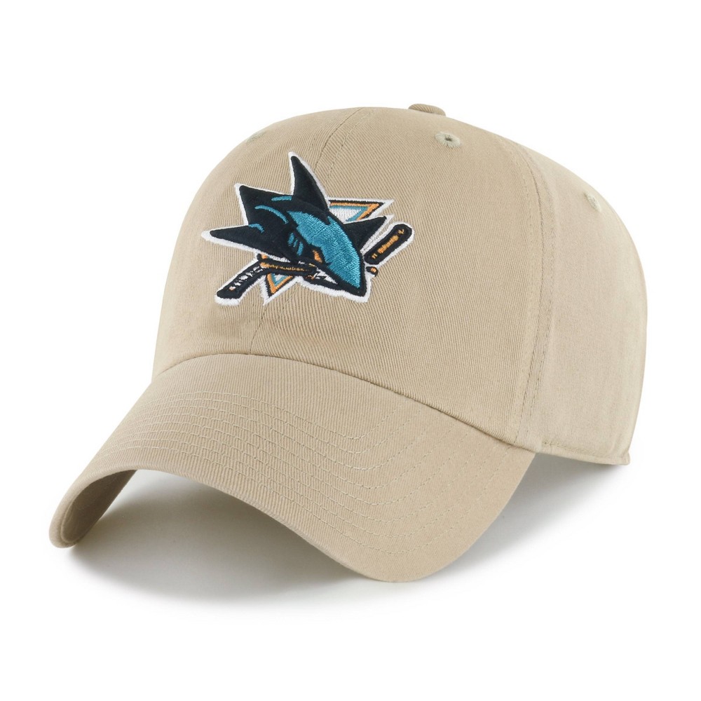 NHL San Jose Sharks Khaki Clean Up Hat