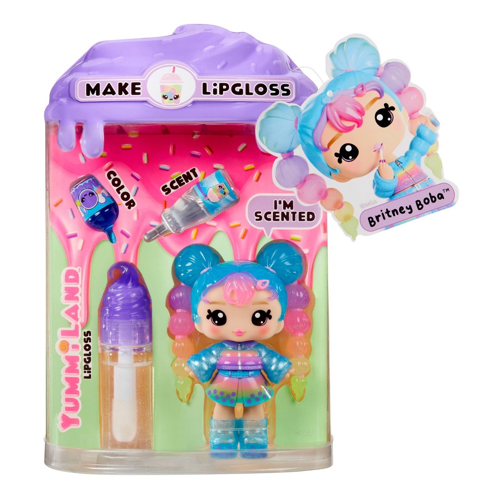 YummiLand Britney Boba Doll with DIY Lip Gloss Kit