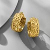 Ross-Simons 18kt Gold Over Sterling Beaded-Edge Byzantine Hoop Earrings - 4 of 4