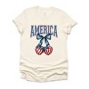 Simply Sage Market America Flag Cherries Coquette Short Sleeve Tee - 2 of 4
