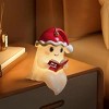 Ghost Reading Book Lamp with Christmas Hat, Cute Christmas Light Up Ghost Statue Night Light House Mantel Bedroom Shelf Decor Gifts - 3 of 4