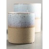 Sullivans Set of 2 Ceramic Planter Vase 6.25"H & 4.5"H Blue & Brown - image 2 of 4