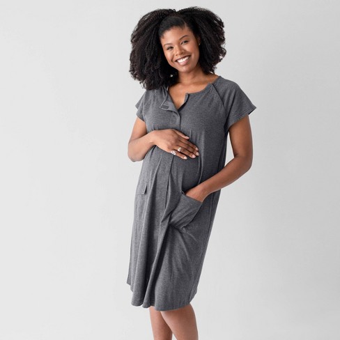 Kindred Bravely Gray Universal Labor & Delivery Gown Size XL-XXL NWT  Maternity