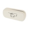 Unique Bargains Eyeglasses Case 6.3"x2.64"x1.46" Beige 1 Pc - 2 of 4