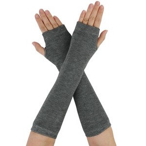 Allegra K Classic Fashion Stretch Fingerless Arm Warmmer Oversleeve - 1 of 4
