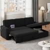 Yaheetech Convertible L-Shaped Sofa Bed with Chaise & USB & Type-C Ports - 2 of 4