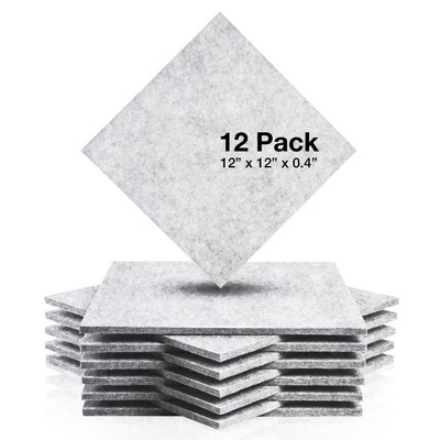Fstop Labs 12"x12" Acoustic Foam Panels, 0.4" High Density Sound Absorbing Tiles for Home Office & Studio