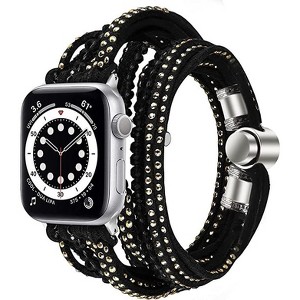 Worryfree Gadgets Fabric Easy Wrap-around Wrist Band for Apple Watch - 1 of 4