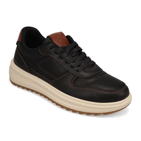 Dockers Mens Rebound Lace-Up Sneaker, Black, Size 8.5