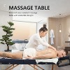 FDW Massage Table Massage Bed 2 Fold Portable Massage Table 84" L x 30" W Spa Bed Height Adjustable Lightweight Spa Table with Carry Case, Blue - 4 of 4
