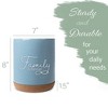Elanze Designs Family Forever Sky Blue X-Large Cork Bottom Kitchen Utensil Holder - 2 of 4