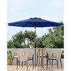 7.5FT Outdoor Patio Umbrella with 6 Sturdy Ribs, Table Umbrella with Push Button Tilt and Crank, UV Protection Waterproof (Navy Blue) - 3 of 4