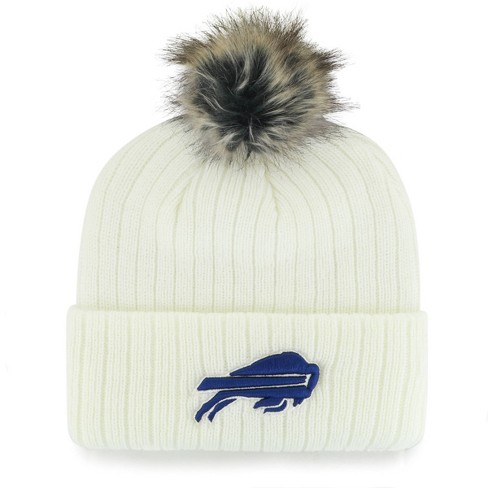 Buffalo Football Blue and Red Pom Beanie Winter Hat 