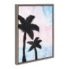 18" x 24" Sylvie Bahama Mama Framed Wall Canvas by Mentoring Positives Gray - Kate & Laurel All Things Decor - 2 of 4
