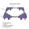 Fleming Supply Multipurpose Dolly With 4 Feet, Locking Swivel Wheels, Levels, and Adjustable Base - Blue - 2 of 4