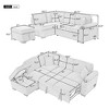 NicBex Modern 84.75" Pull Out Sofa Bed Velvet Convertible Sleeper Sofa with Storage Ottoman for Living Room - 2 of 4