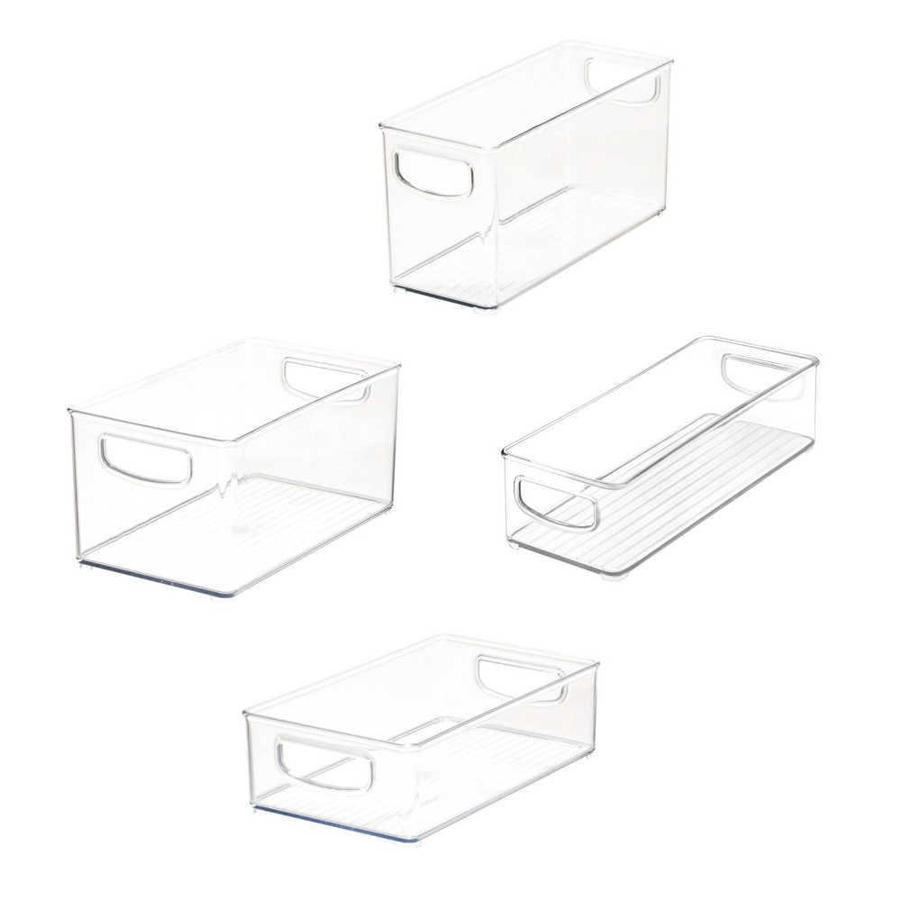 iDESIGN 4pc Recycled Plastic Organizer Bin Set