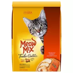 Meow Mix Tender Centers with Flavors of Salmon & Chicken Adult Complete & Balanced Dry Cat Food