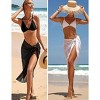 Ekouaer Women Sarong Swimsuit Coverups Chiffon Long Bikini Wraps Sheer Beach Bathing Suit Cover Up - 3 of 4