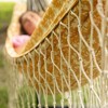 10' Bryant T-Spun Fringe Outdoor Fabric Hammock Dark Yellow - Threshold™: Weather-Resistant, No Stand - 3 of 4