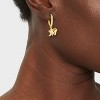 Bijoux Sport by Luv Aj MLB Gold Logo Huggie Earrings - 3 of 3