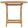 vidaXL Garden Table Warm Teak Solid Teak Wood 33.5 x 33.5 x 29.9 in - 3 of 4