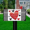 Checkered Valentine Magnetic Mailbox Cover Holiday Heart Standard Briarwood Lane - 2 of 3