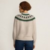 Lands' End Women's Drifter Lurex Ruffle Neck Jacquard Cardigan Sweater - 2 of 4