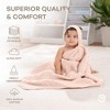 Comfy Cubs Hooded Baby Towels - 6 Layer, 100% Muslin Cotton - Large 32 x 32 Inch - 1-Pack Unisex - 4 of 4