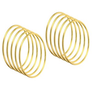 Unique Bargains Metal DIY Craft Macrame Wreath Dream Catcher Rings 10 Pcs - 1 of 4