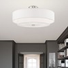 Livex Lighting Meridian 5 - Light Semi-Flush Mount in  Brushed Nickel - 3 of 4
