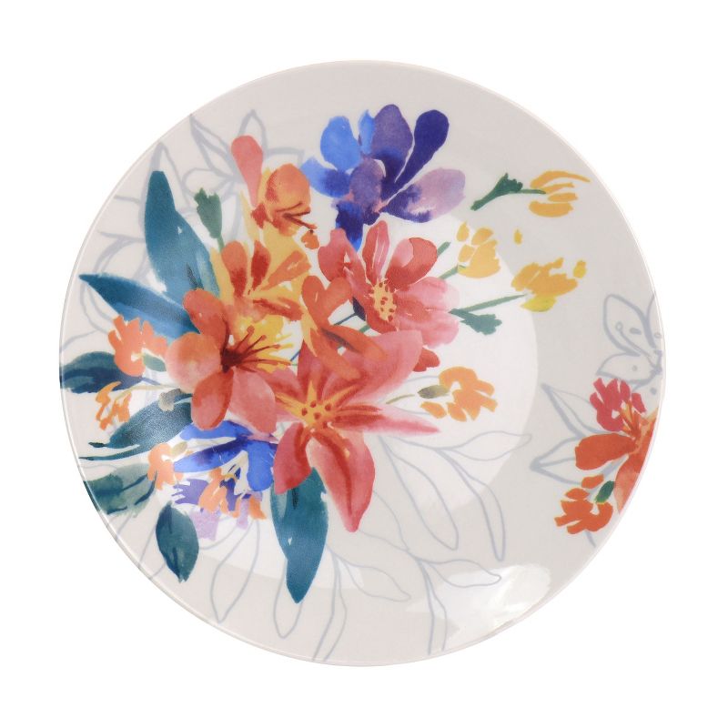 Spice by Tia Mowry Goji Blossom 12 Piece Fine Ceramic Dinnerware Set, 4 of 9