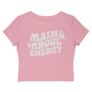 Social Collective Women Main Ghoul Short Sleeve Graphic Cotton Baby Tee - 1 of 4